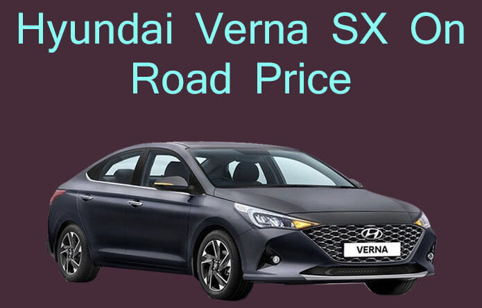 verna sx on road price
